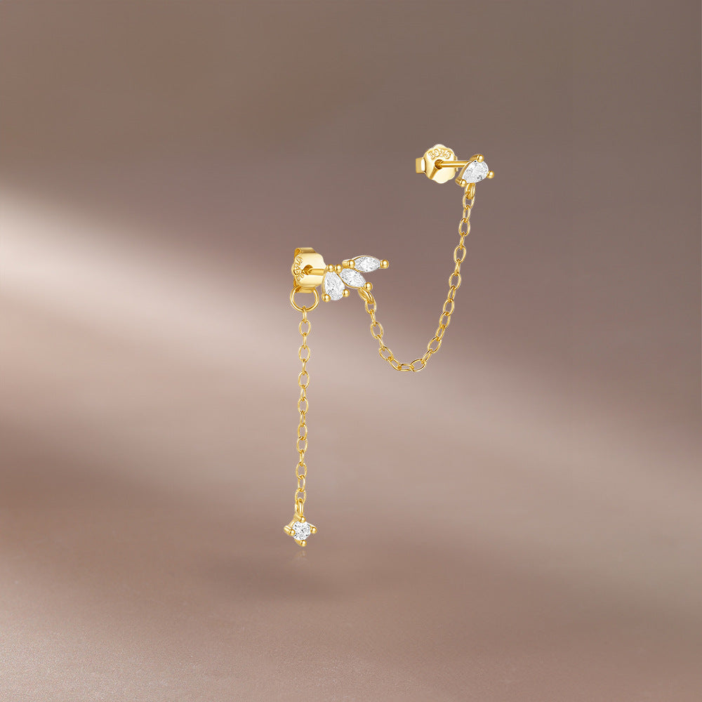 Nova Luxe Ear Chain Cuff ( S925 Sterling Silver )