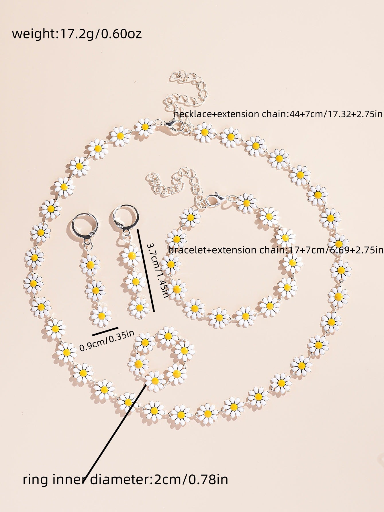 Perfect for Gift(White) 5-piece Necklace Set