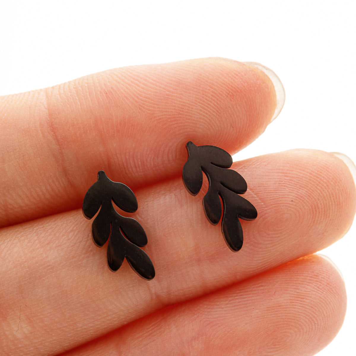 Golden Harvest Leaf Stud Earrings
