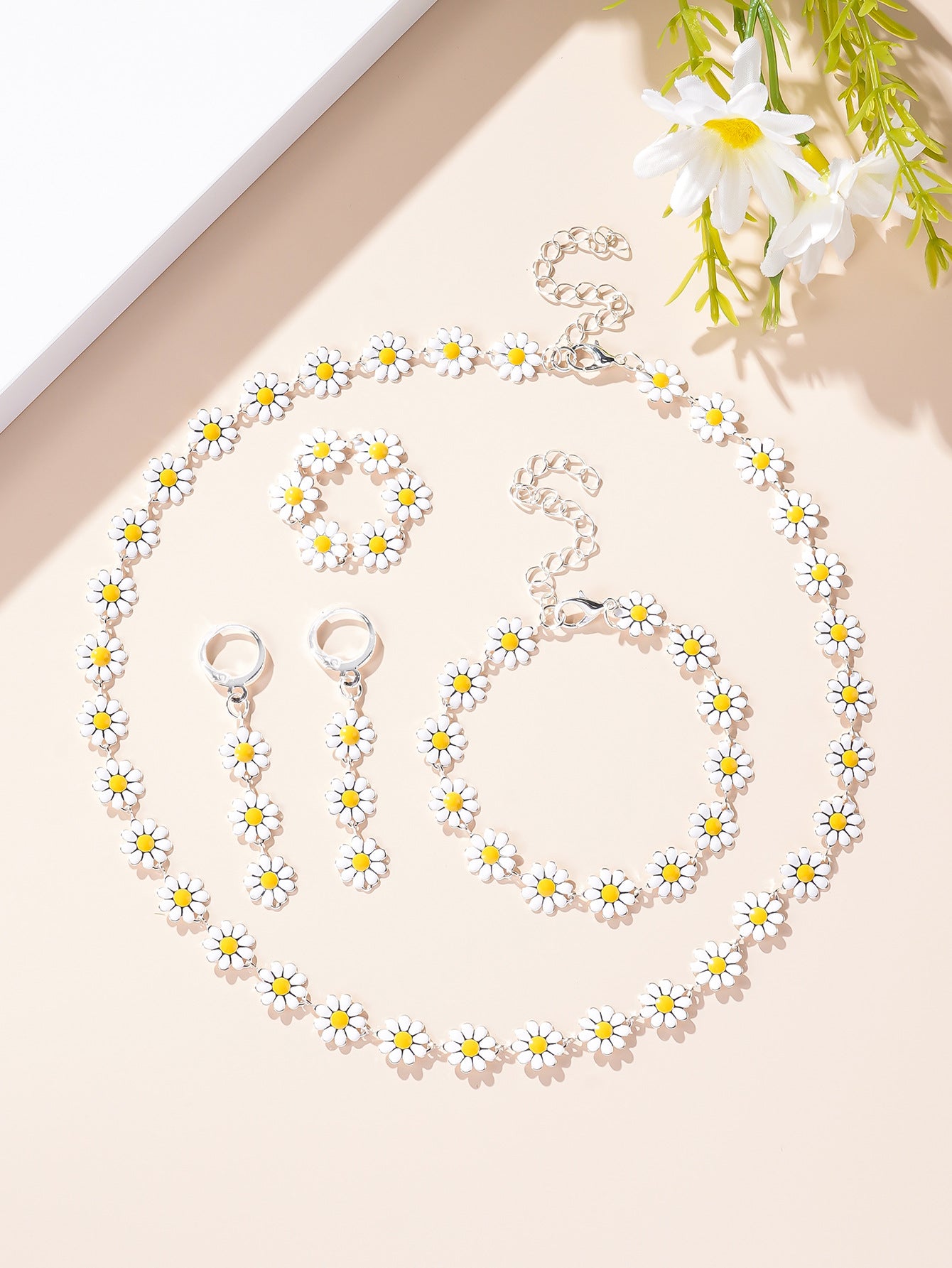 Perfect for Gift(White) 5-piece Necklace Set