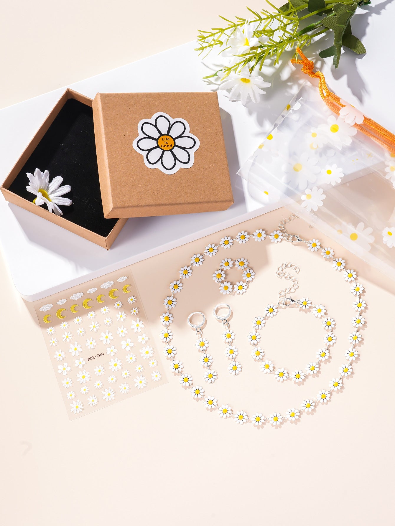 Perfect for Gift(White) 5-piece Necklace Set