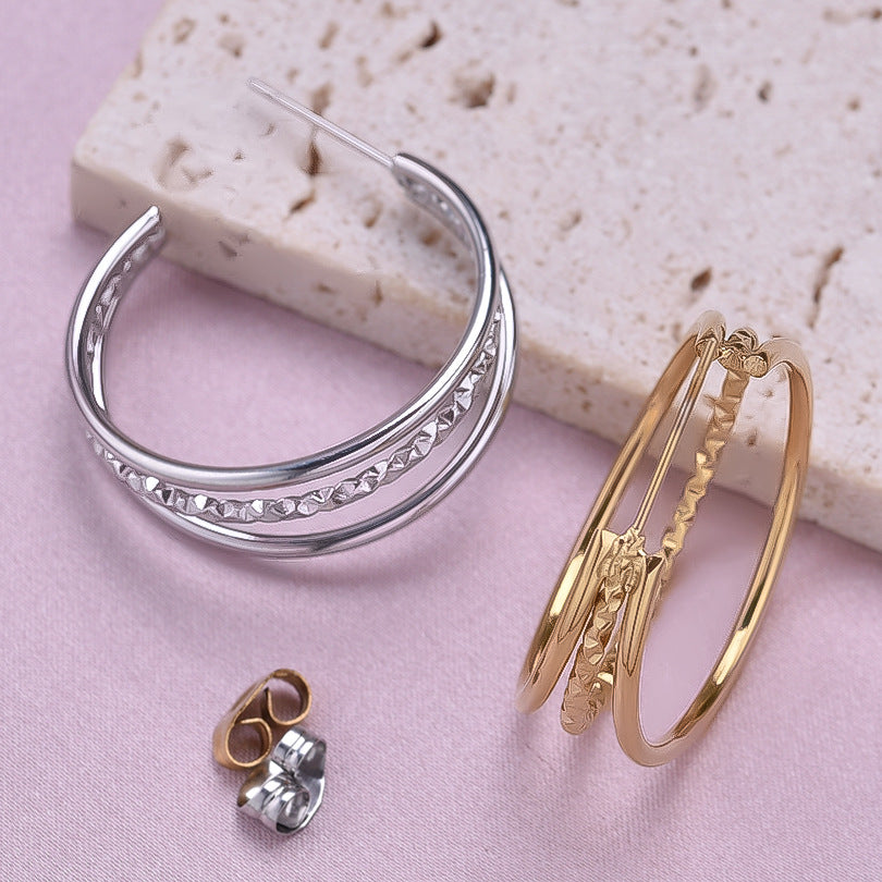 Diora Twine Hoops