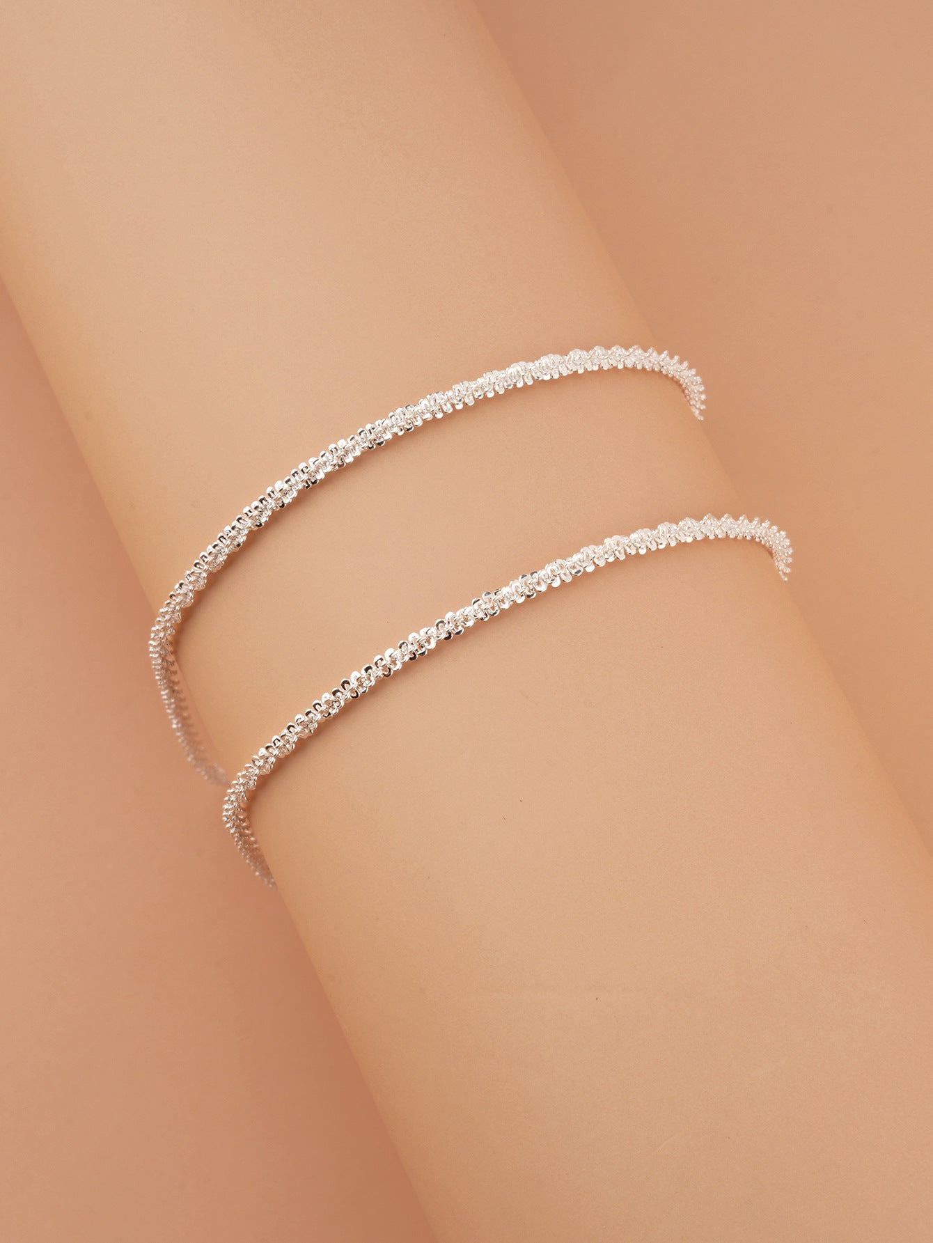 Elsira Crystal Anklets ( S925 Sterling Silver )