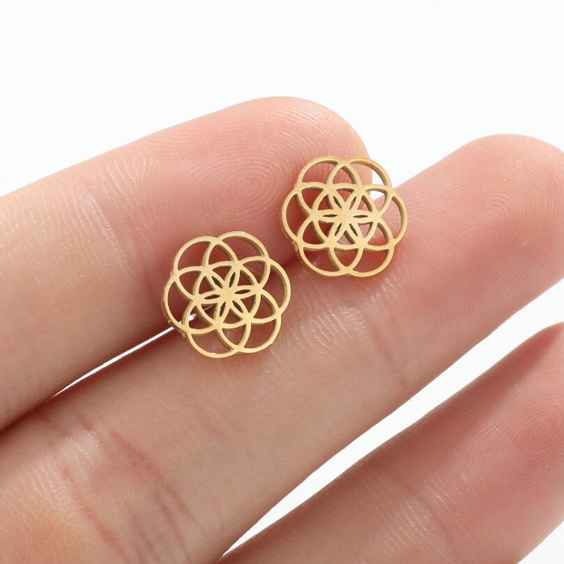 Aurelia Mandala Stud Earrings