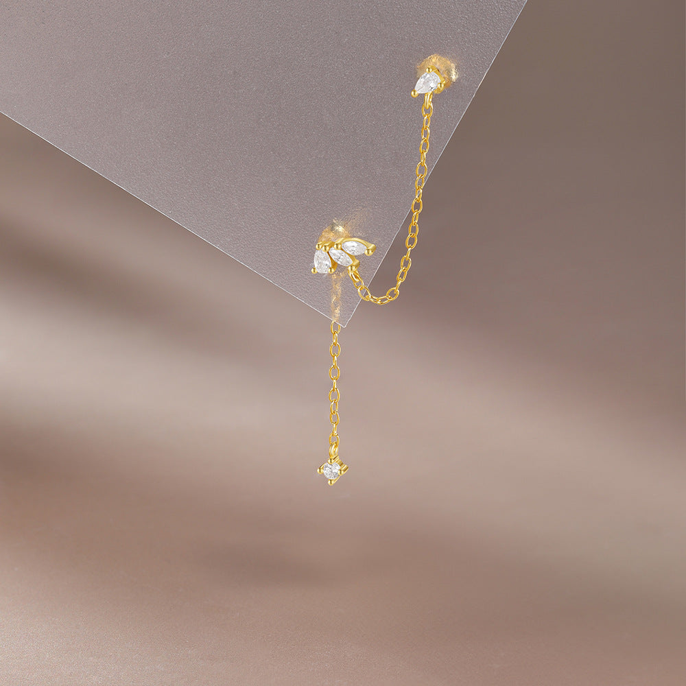 Nova Luxe Ear Chain Cuff ( S925 Sterling Silver )