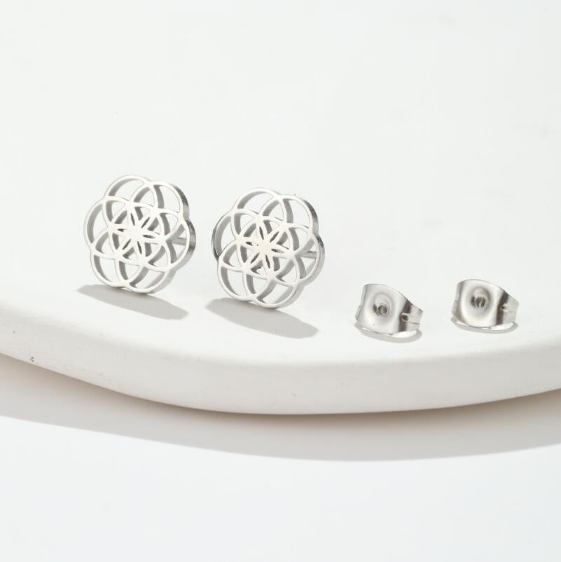 Aurelia Mandala Stud Earrings