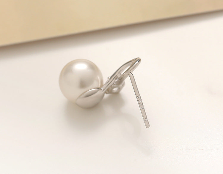 Pearl Twist Diamond S925 Earrings