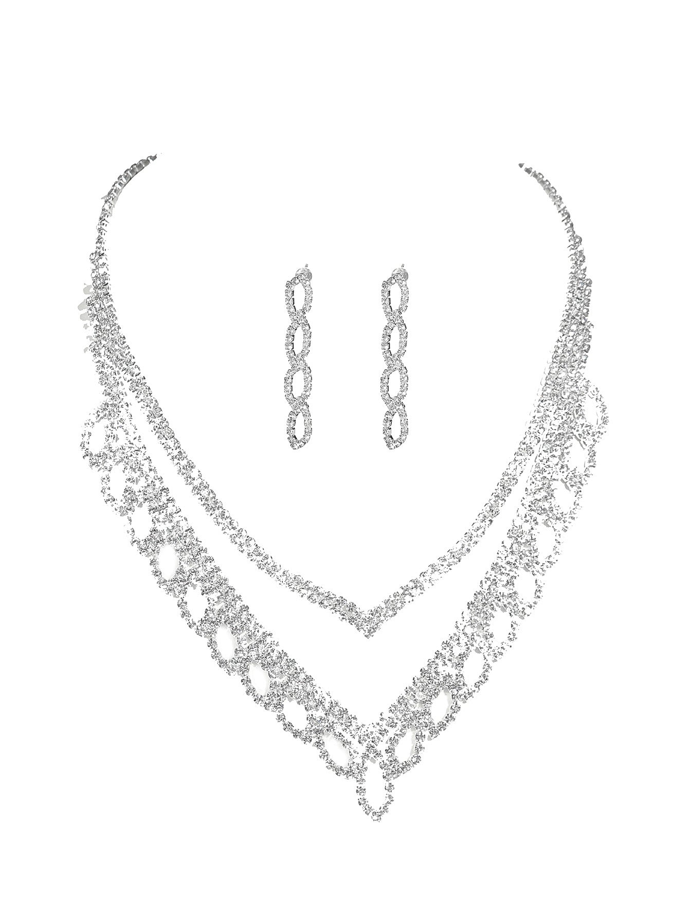 Fleur Diamond AD Necklace Set