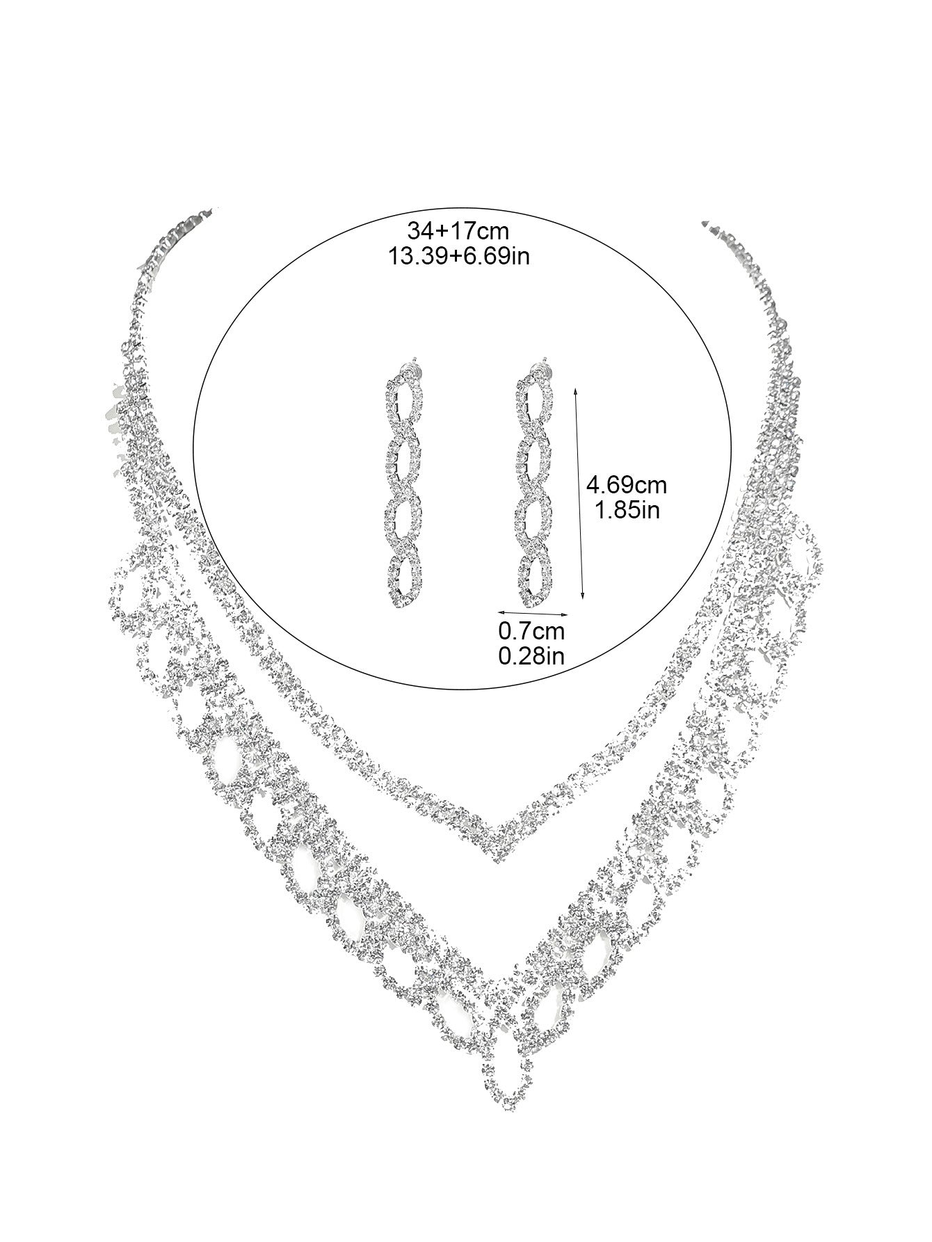 Fleur Diamond AD Necklace Set