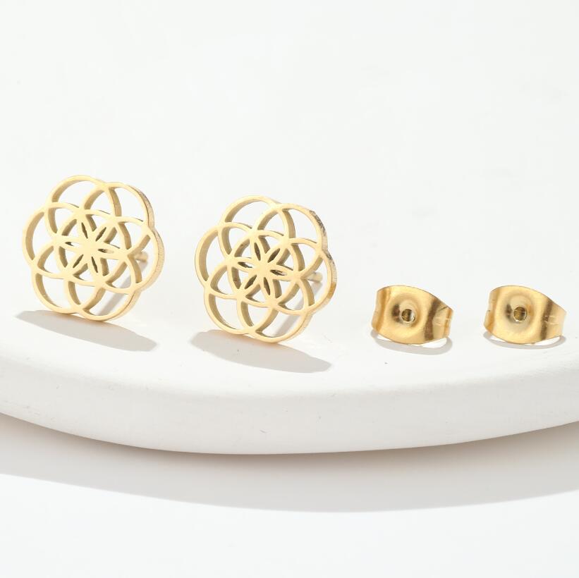 Aurelia Mandala Stud Earrings