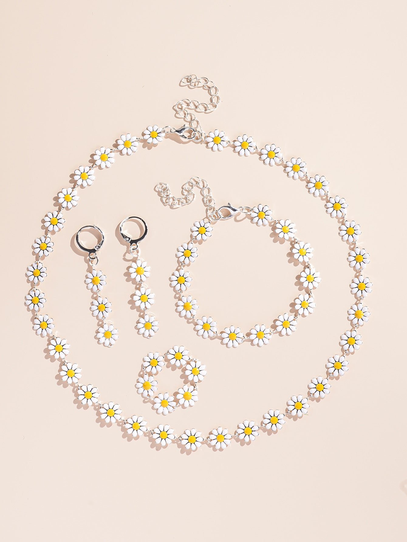 Perfect for Gift(White) 5-piece Necklace Set