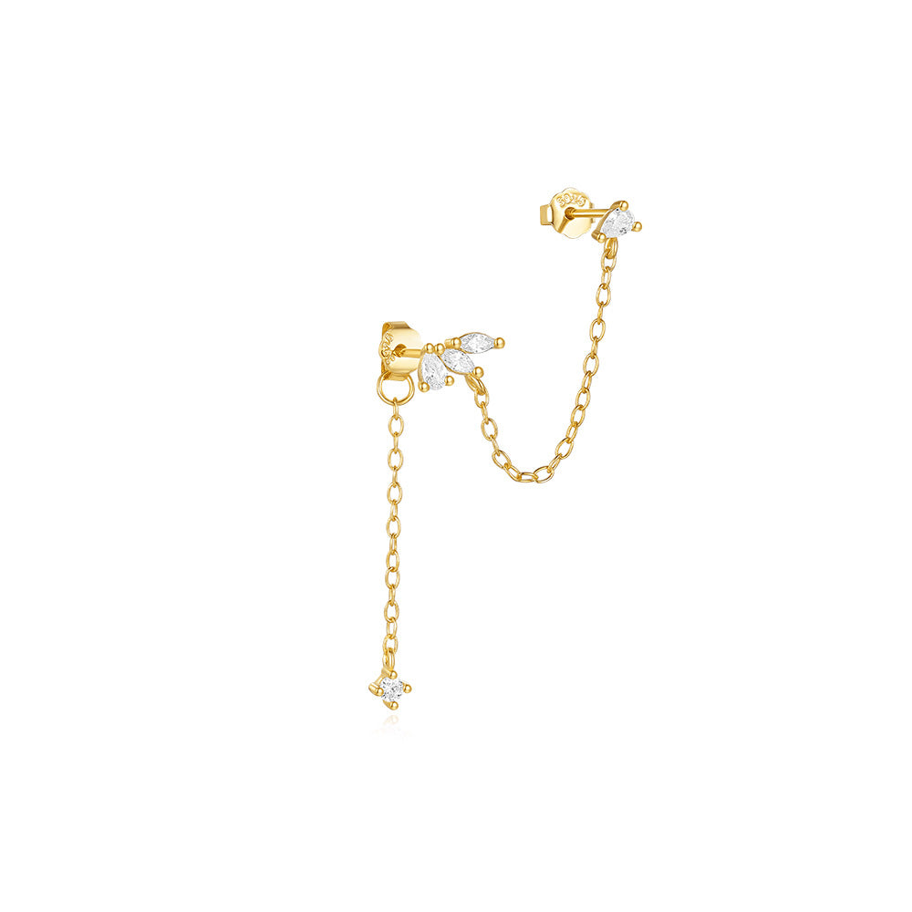 Nova Luxe Ear Chain Cuff ( S925 Sterling Silver )