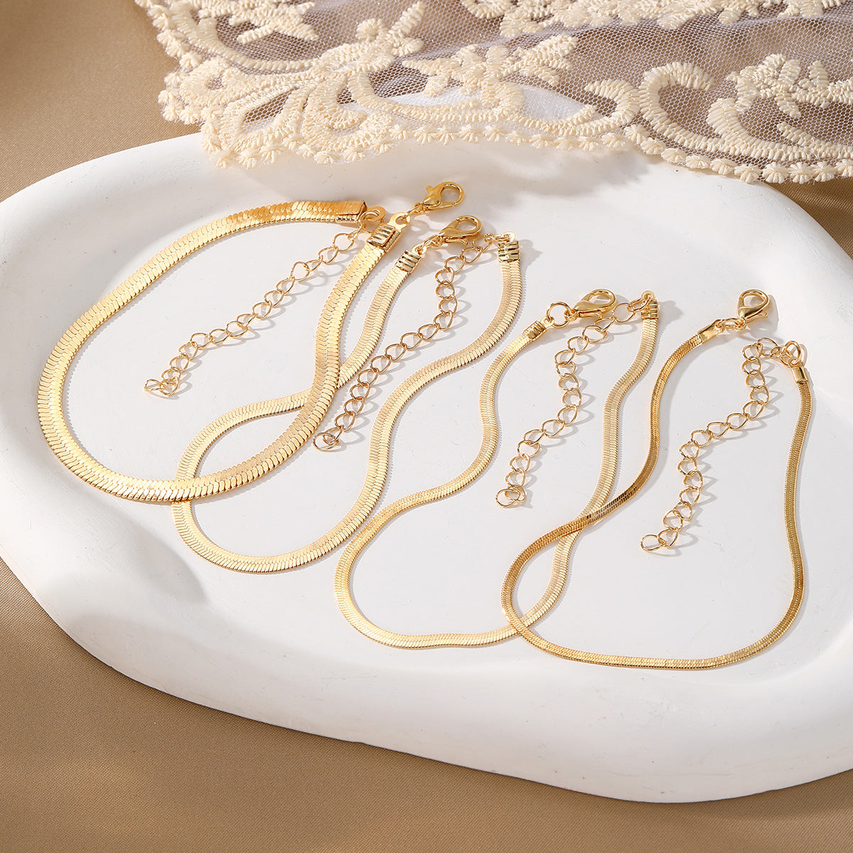 Golden Venom Quartet Bracelet Set