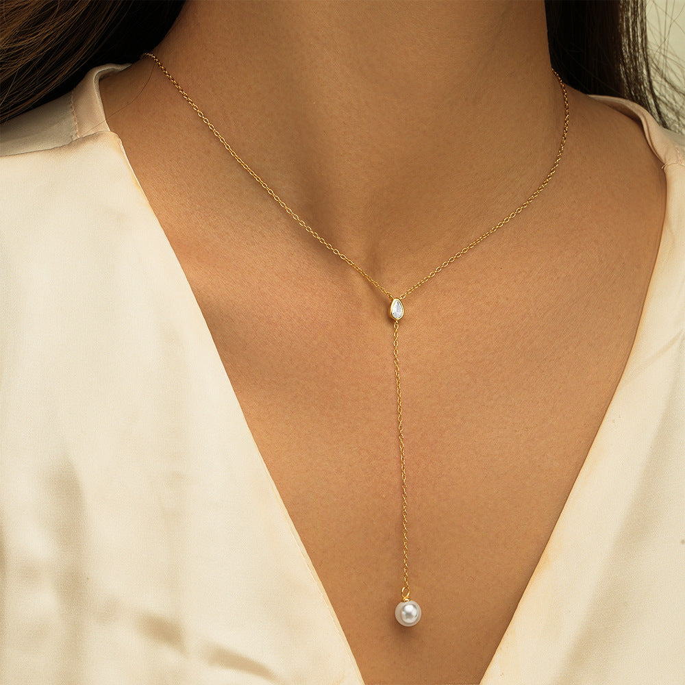 Seraphina Pearl Drop S925 Sterling Silver Pendant