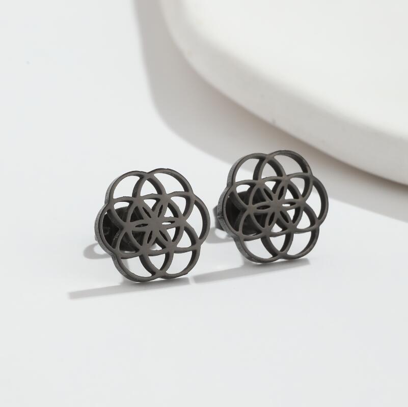 Aurelia Mandala Stud Earrings