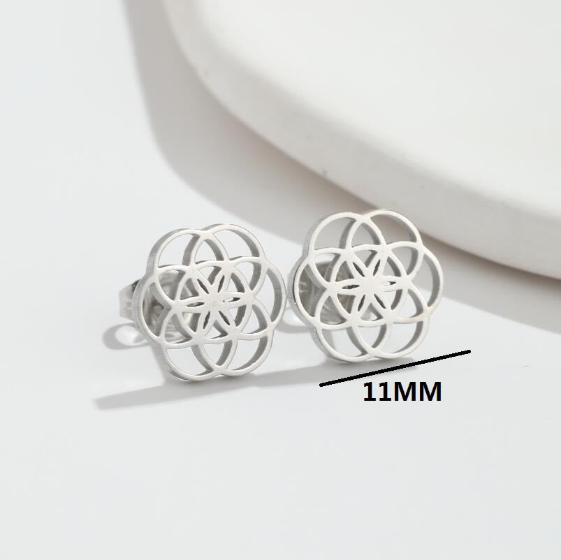 Aurelia Mandala Stud Earrings