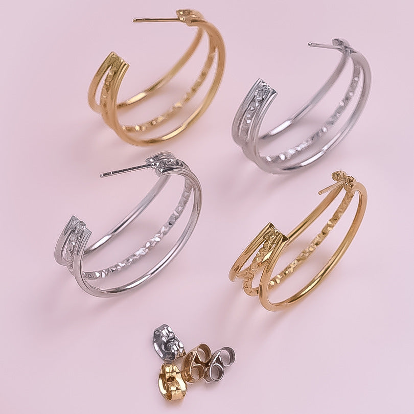Diora Twine Hoops