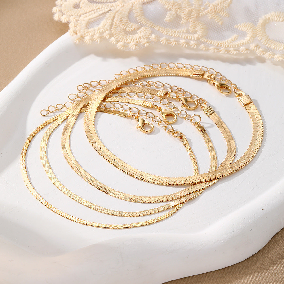 Golden Venom Quartet Bracelet Set