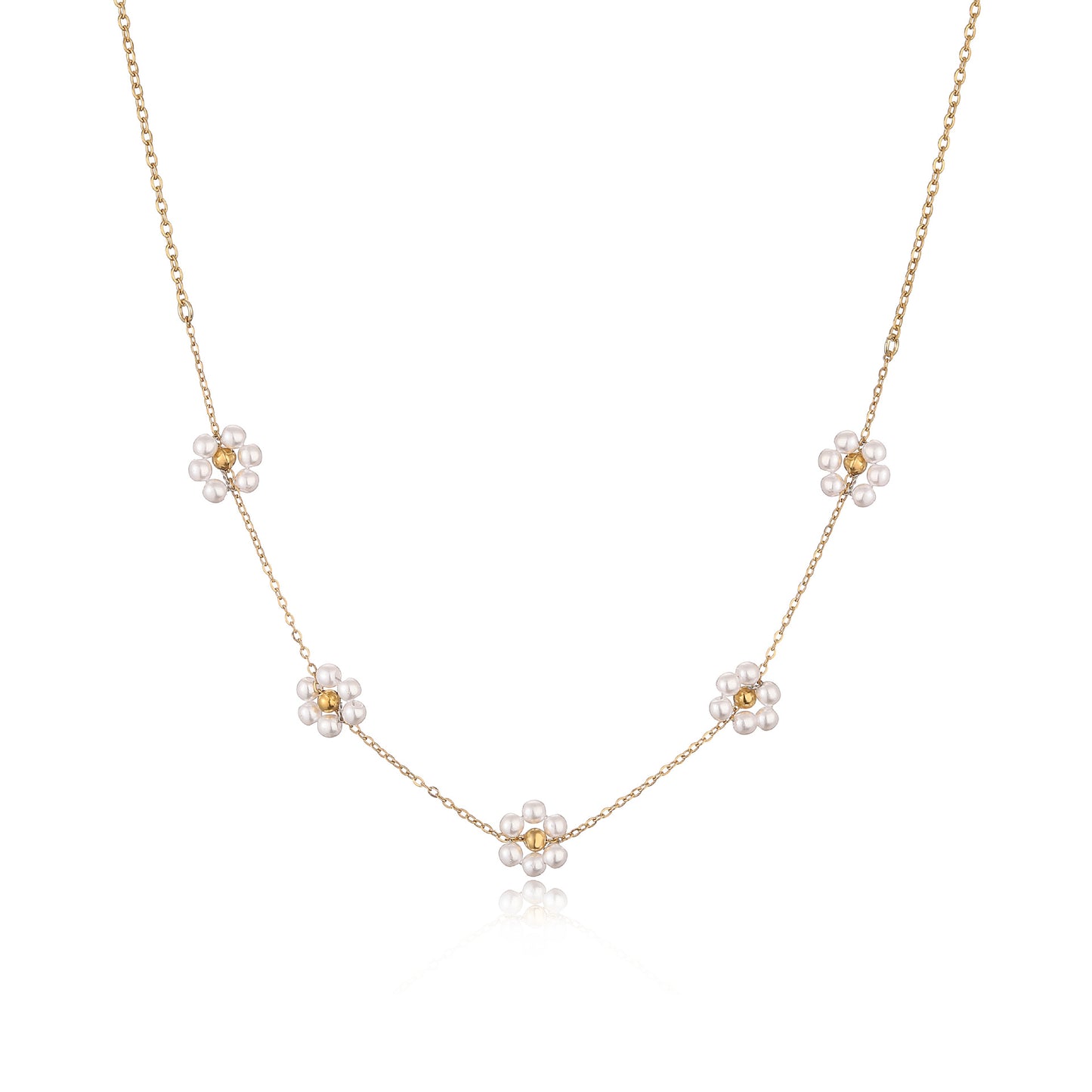 House of Trio Inlaid Diamond Pearl Pendants