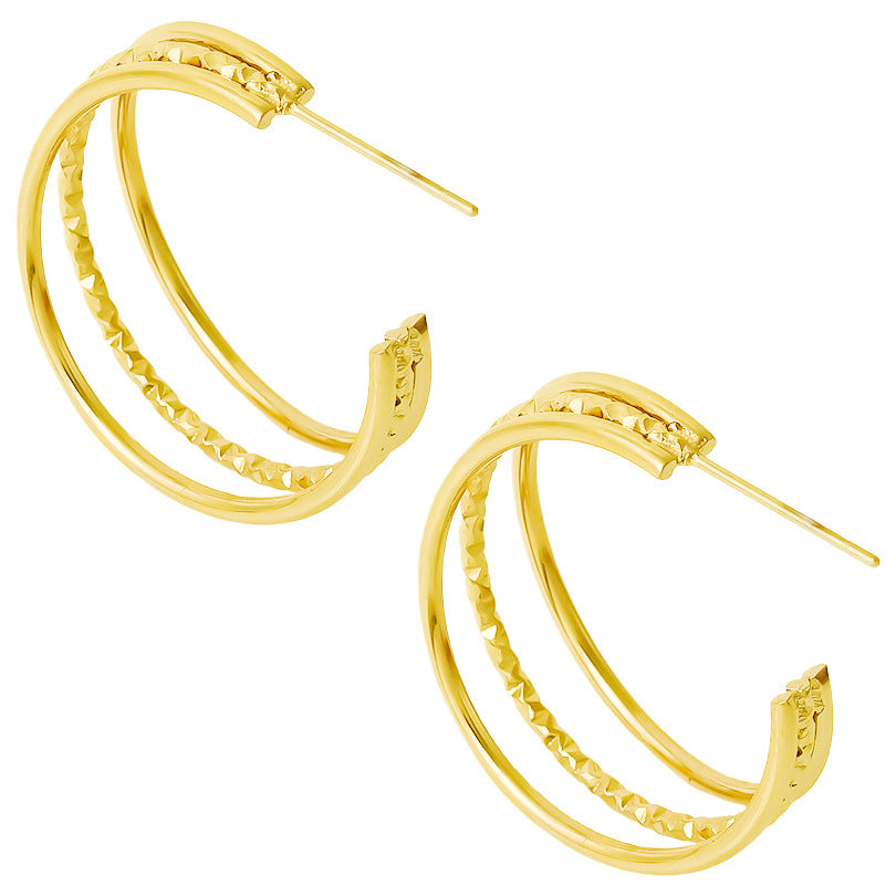 Diora Twine Hoops