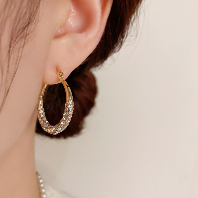 Serein Twirl Hoop Earrings