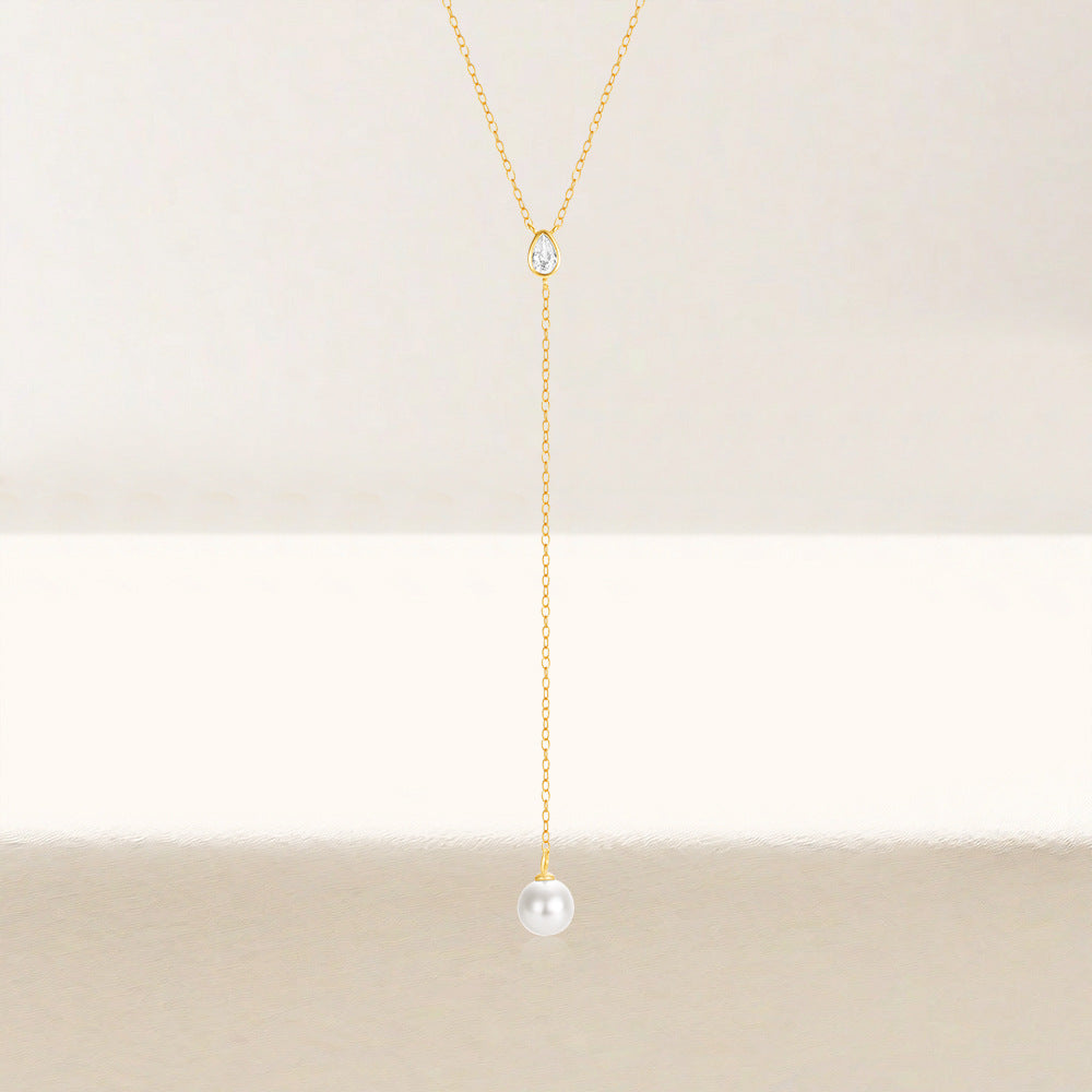Seraphina Pearl Drop S925 Sterling Silver Pendant