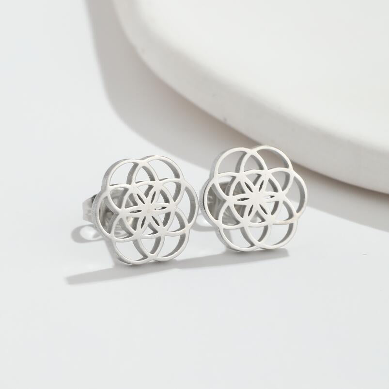 Aurelia Mandala Stud Earrings