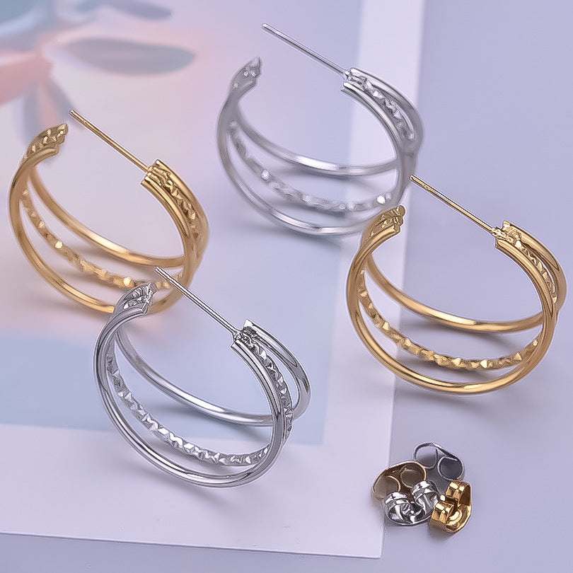 Diora Twine Hoops