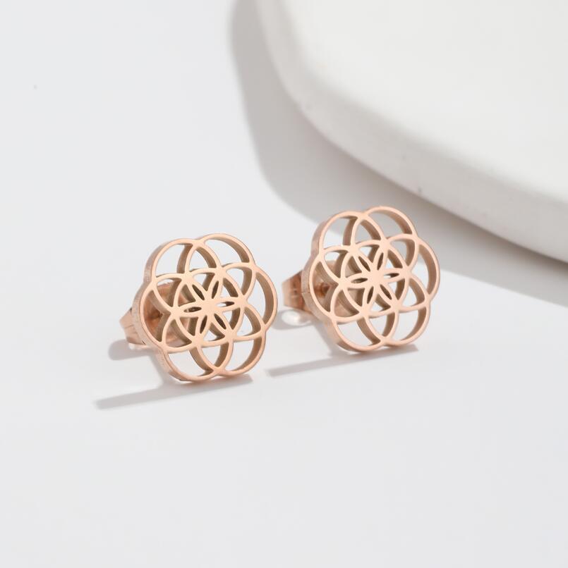 Aurelia Mandala Stud Earrings