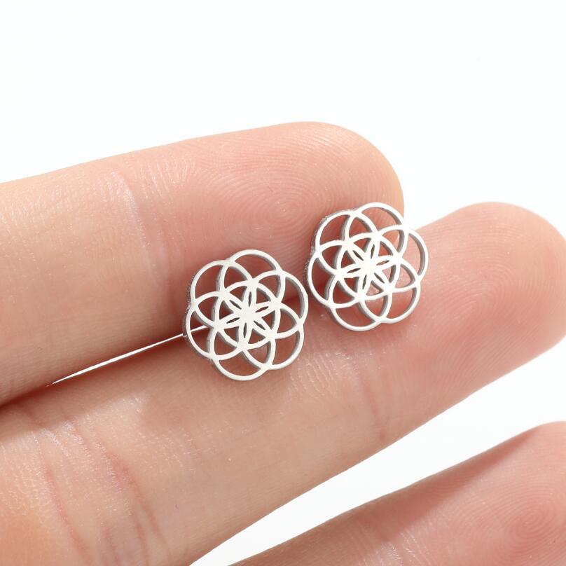 Aurelia Mandala Stud Earrings