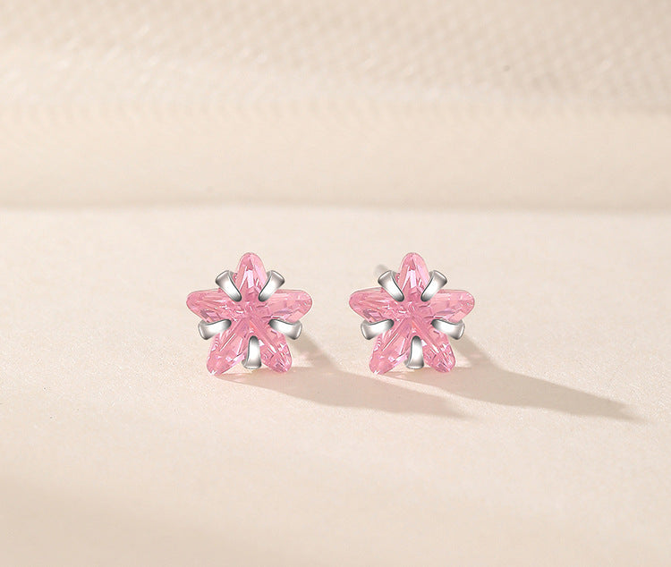 Star Zircon Diamond 925 Sterling Silver Earrings
