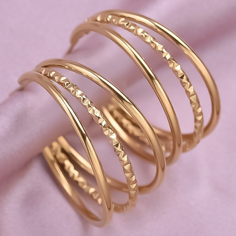 Diora Twine Hoops