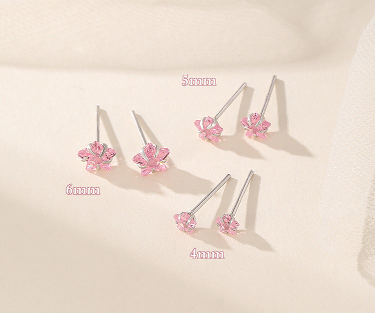 Star Zircon Diamond 925 Sterling Silver Earrings