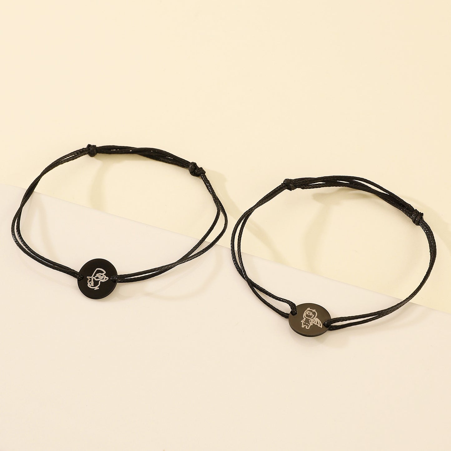 Hearts & Angels Couple Bracelet
