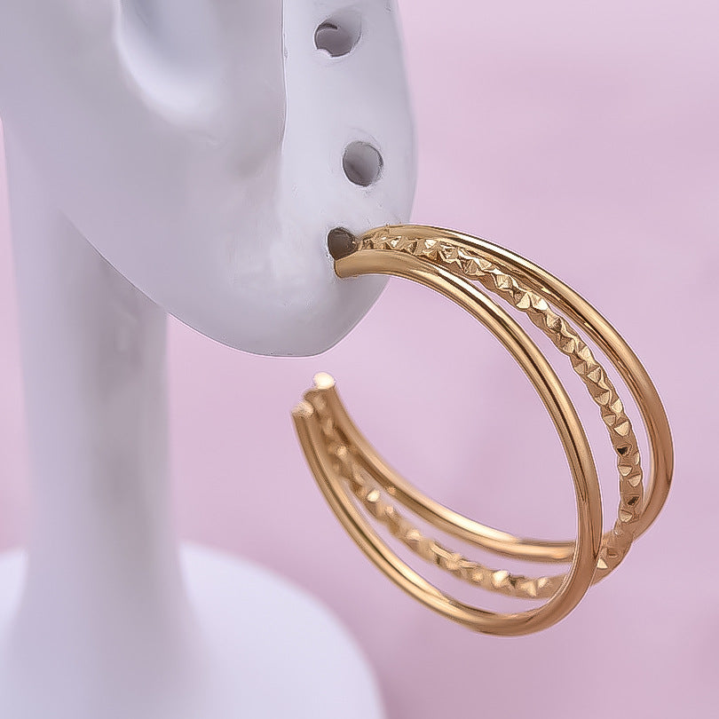 Diora Twine Hoops