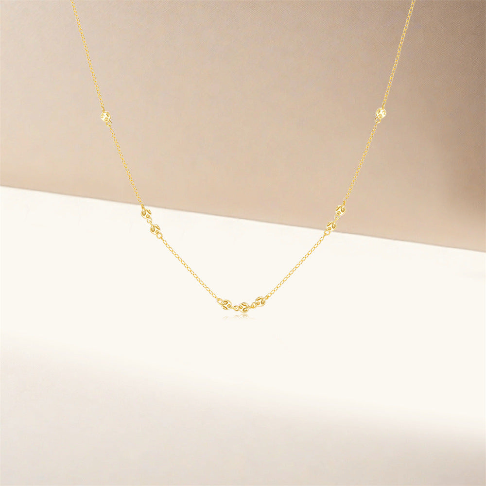 Zivaa Leaf S925 Sterling Silver Chain Necklace