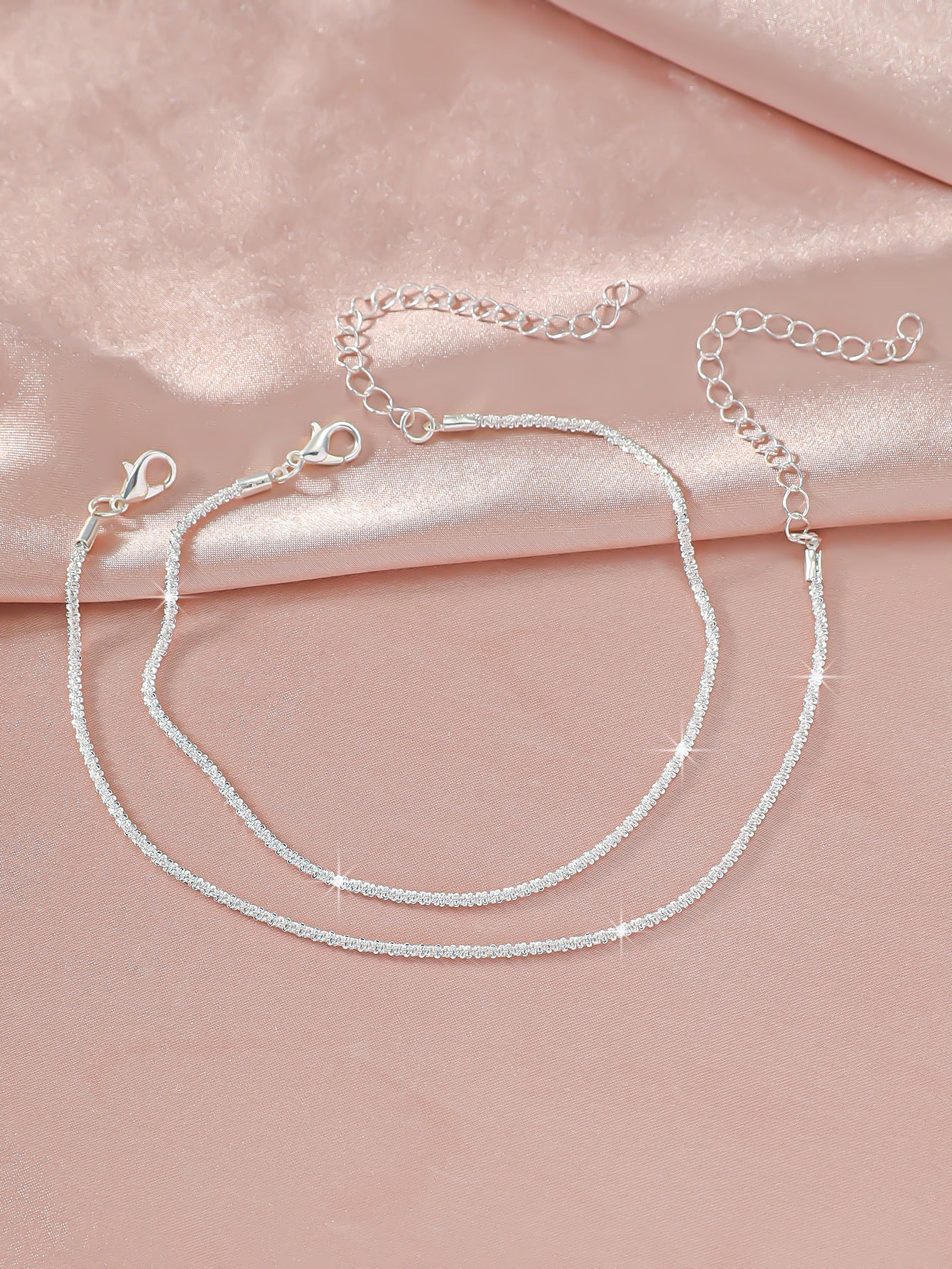 Elsira Crystal Anklets ( S925 Sterling Silver )