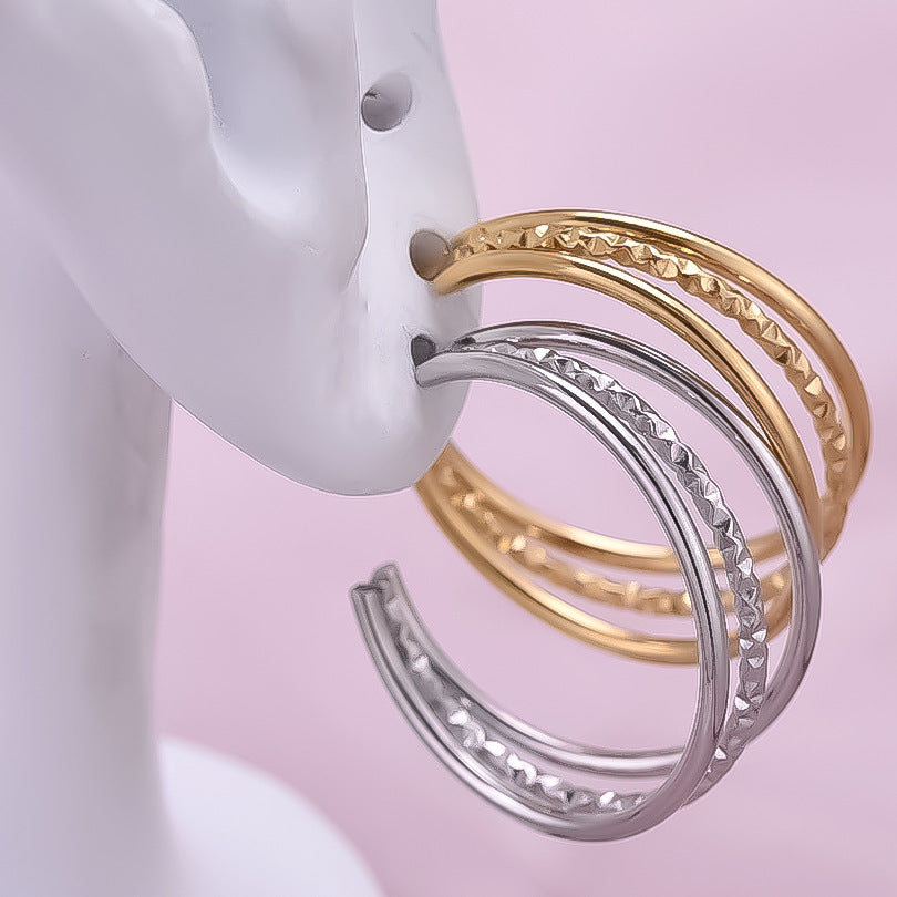 Diora Twine Hoops
