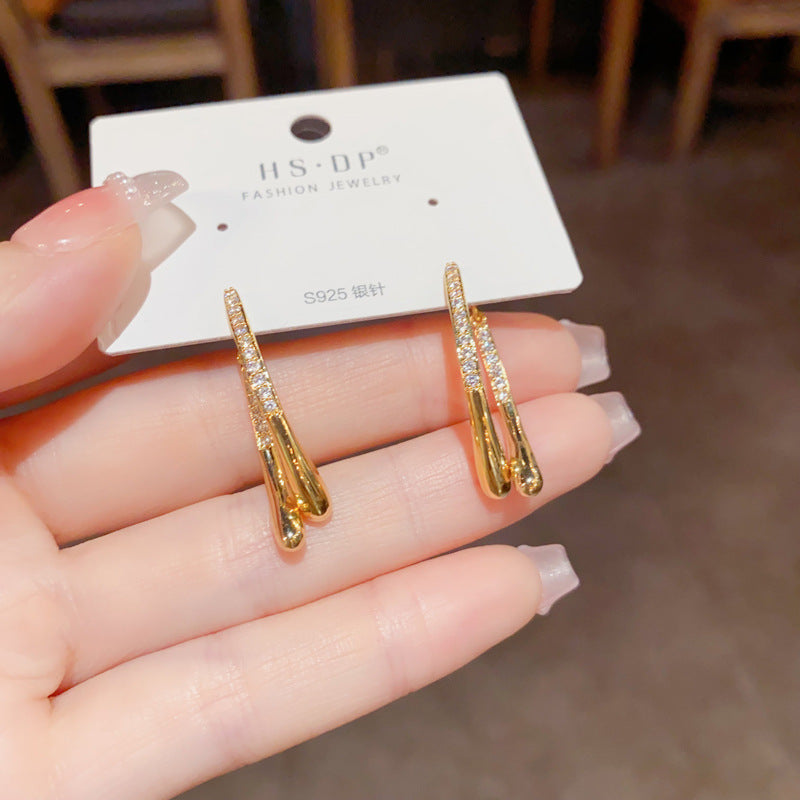 Real Gold Plating S925 Earrings