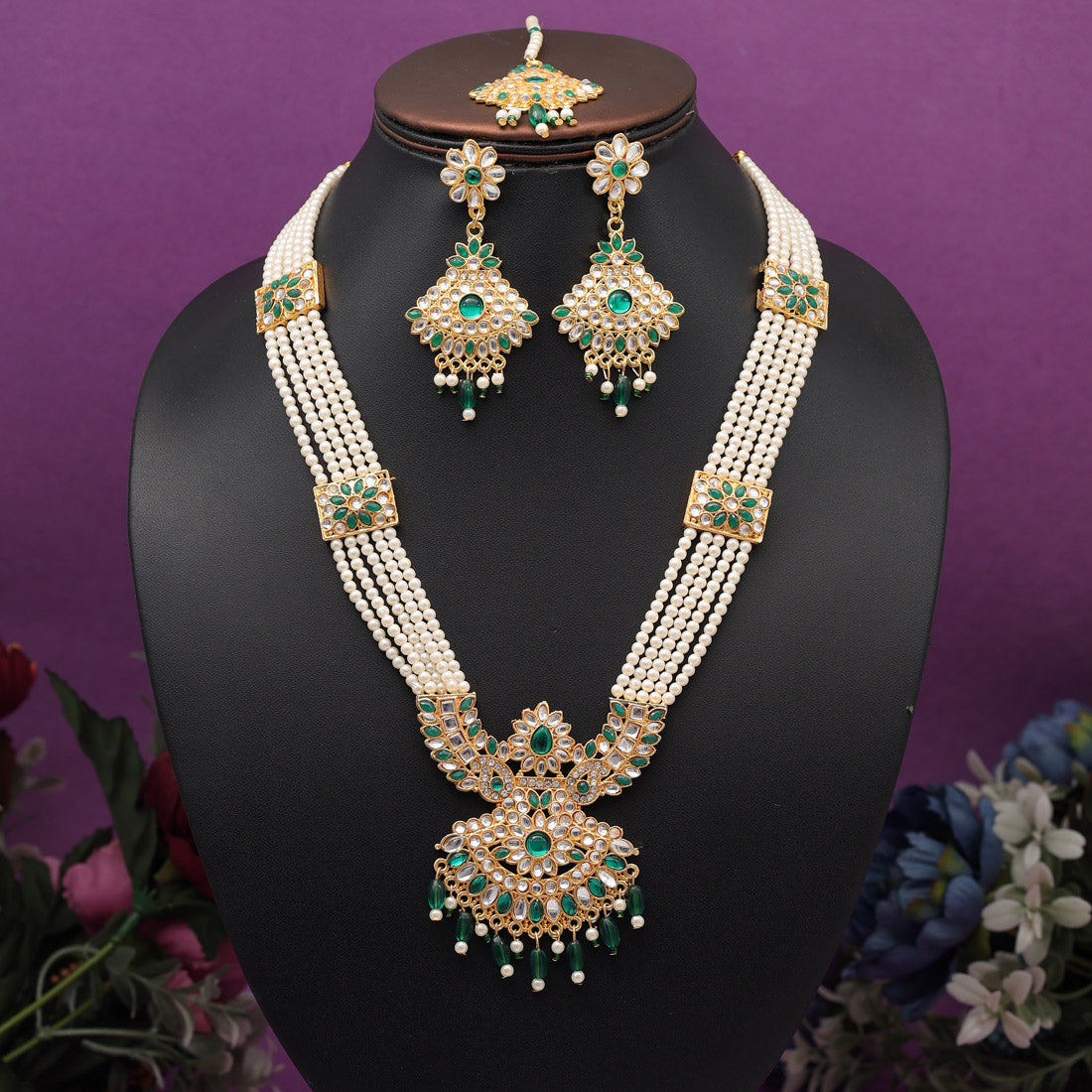 Kanakshree Meenakari Necklace Set