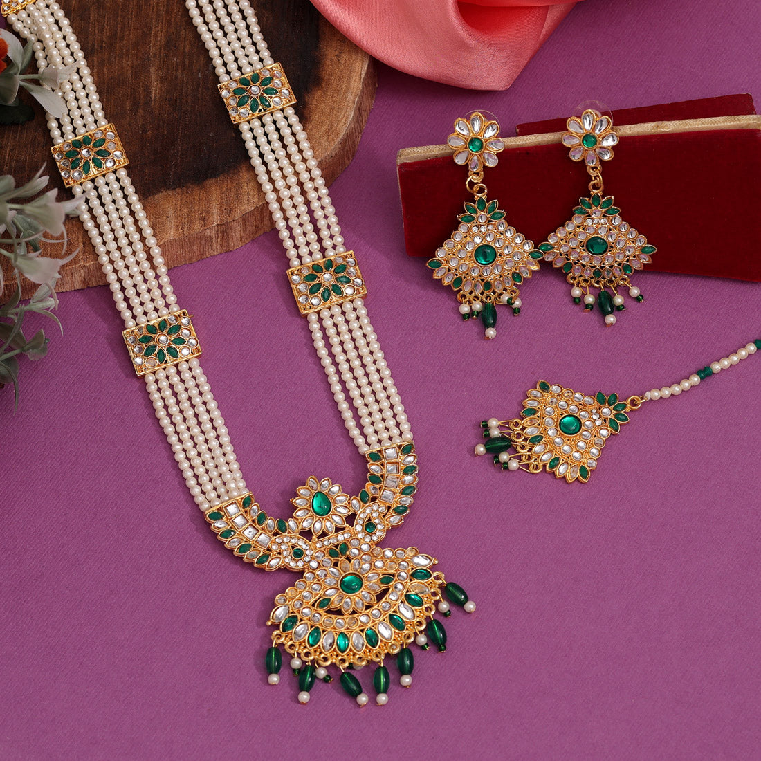 Kanakshree Meenakari Necklace Set