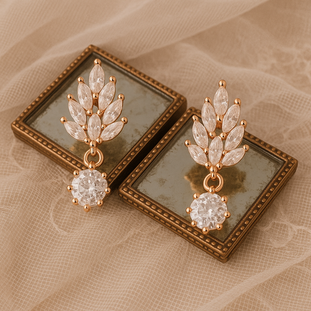 Glistening Gold Earrings