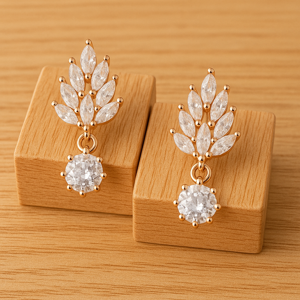 Glistening Gold Earrings