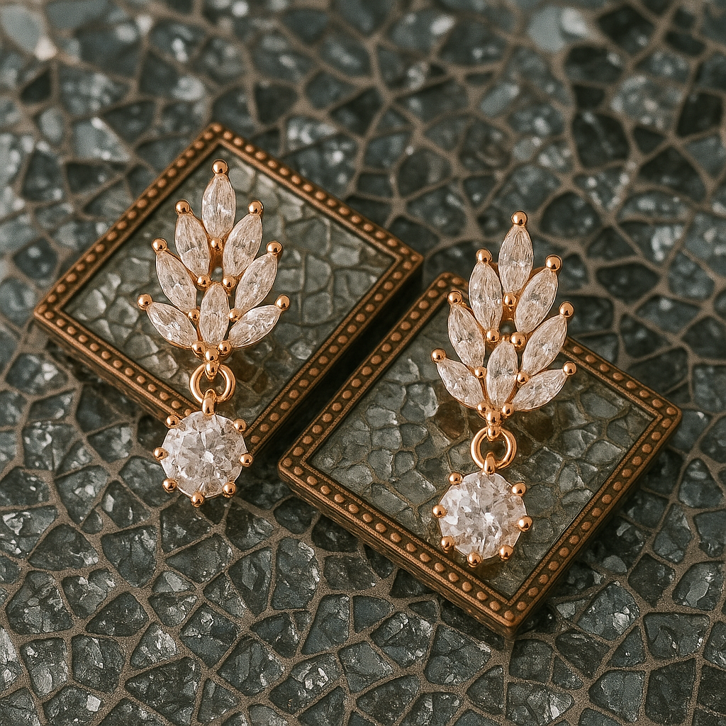 Glistening Gold Earrings
