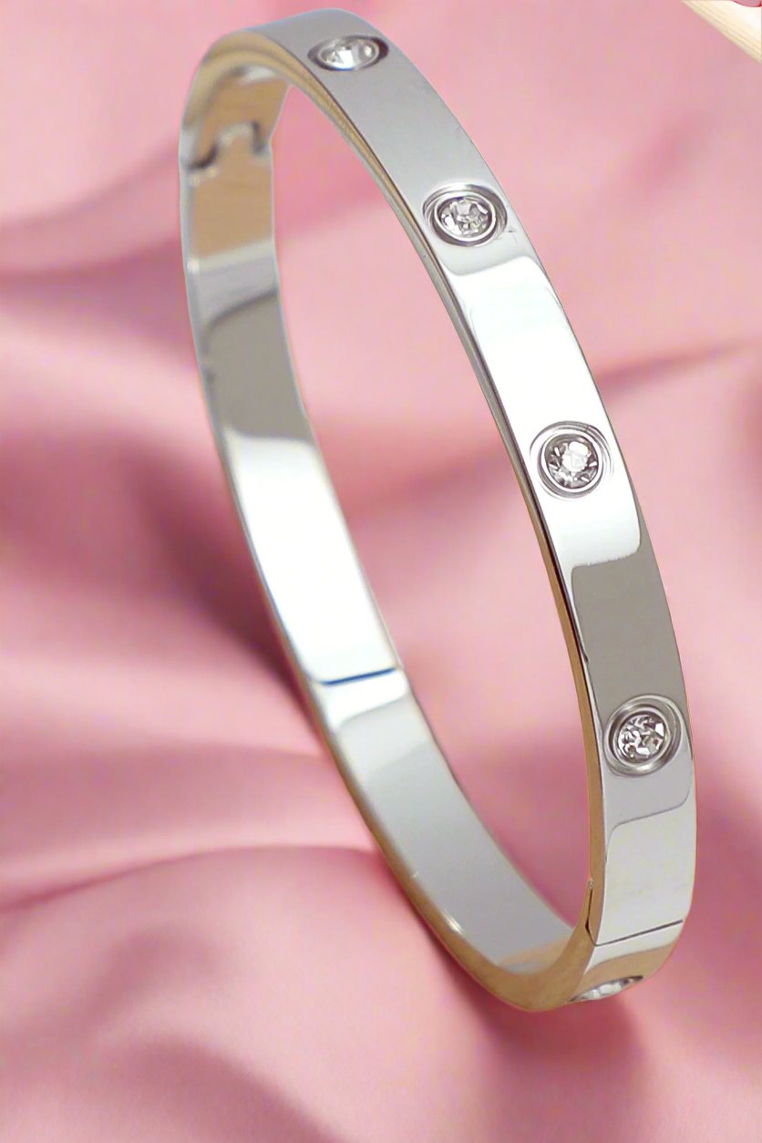 Diamonds 18K Anti-Tarnish Bangle Kada Bracelet