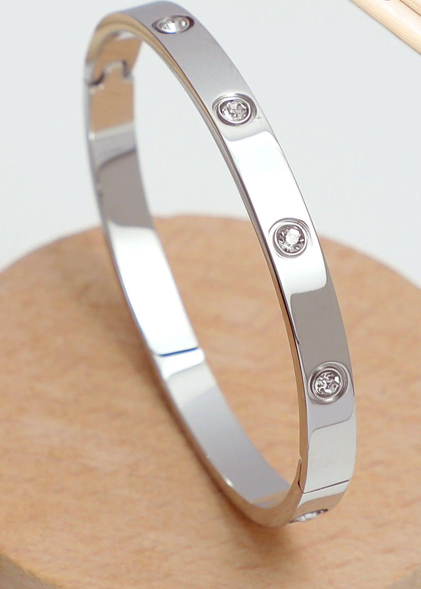 Diamonds 18K Anti-Tarnish Bangle Kada Bracelet