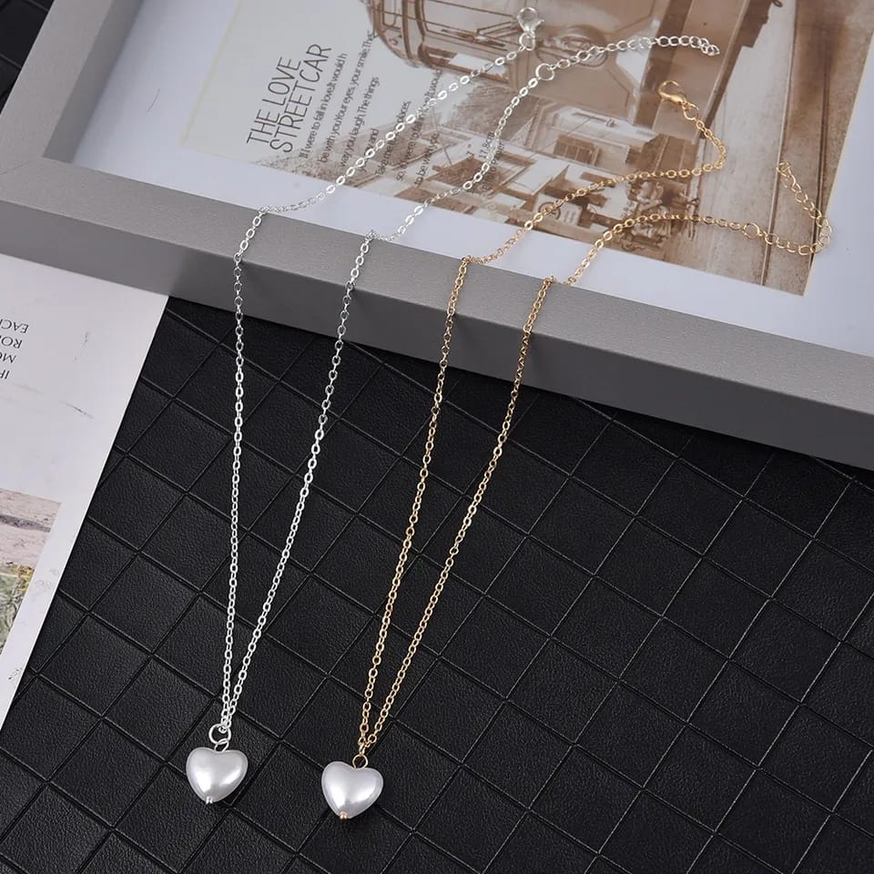 Pearl Heart Neckpiece