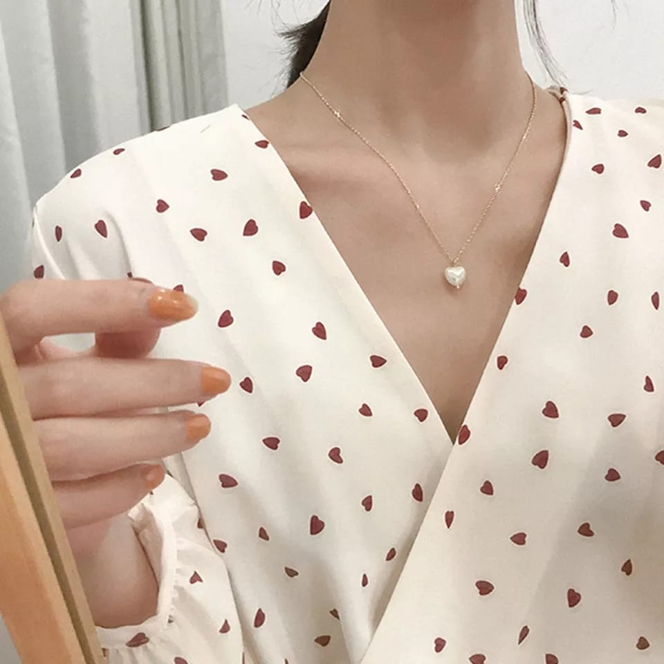 Pearl Heart Neckpiece