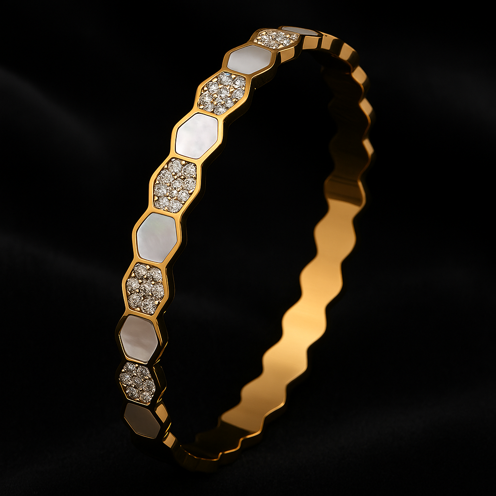 Hulio 18K Anti-Tarnish Bangle Kada Bracelet