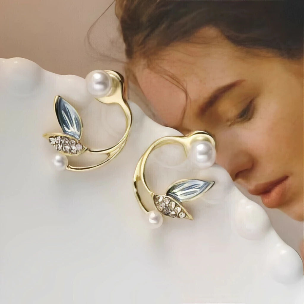 Pearl Vine Twilight Earrings